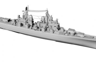 美国海军巴尔的摩级重巡洋舰stl模型