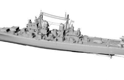 美国海军巴尔的摩级重巡洋舰stl模型