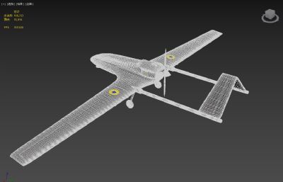 Bayraktar TB2无人机3dmax模型