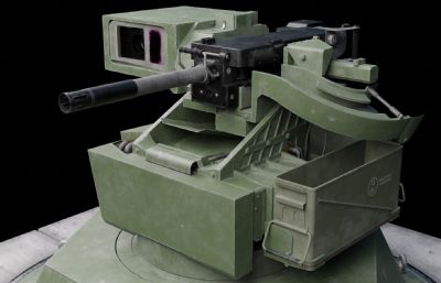 自动炮塔,防空炮3dmax低模