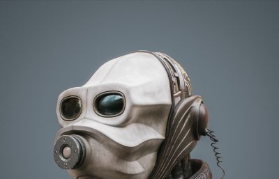 民用防护面具,生化面具3dmax模型