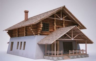 木屋,木房子3dmax模型