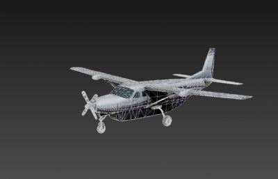 塞纳208飞机3dmax模型