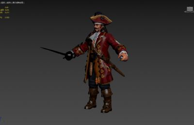 海盗船长3dmax模型