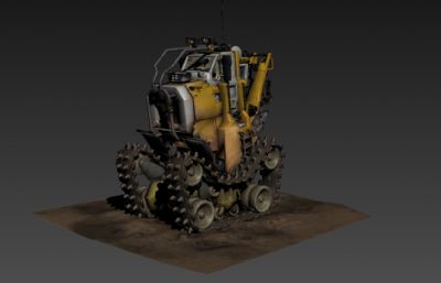 概念拖拉机3dmax模型