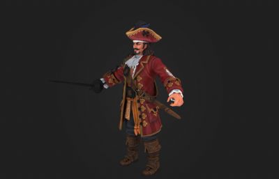 海盗船长3dmax模型
