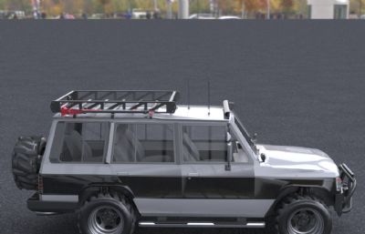 三菱山猫帕杰罗越野汽车3dmax模型