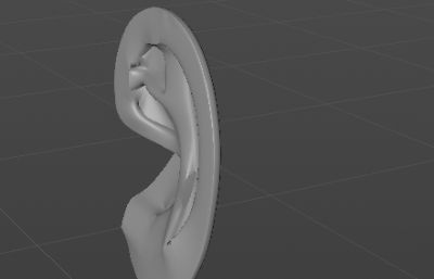 耳朵C4D模型