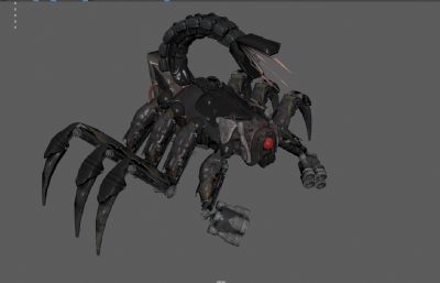 科幻蝎子机甲,动物机甲,游戏蝎子机器人