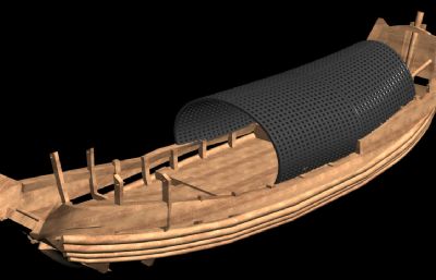渔船,乌篷船FBX模型