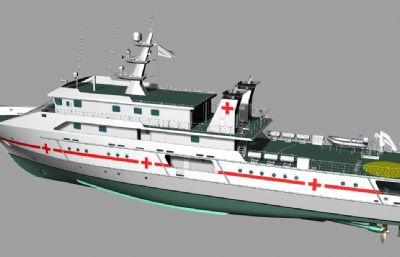 海洋医疗救护船rhino模型