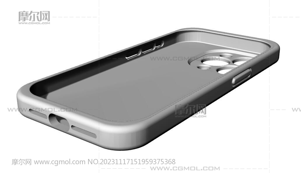 苹果15 pro手机壳stl模型