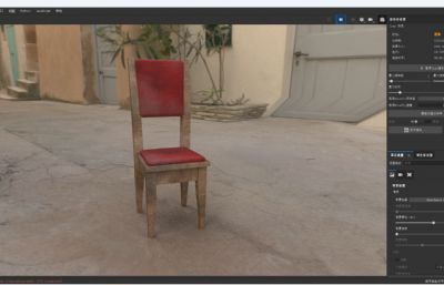 maya破旧椅子,spp+mb文件