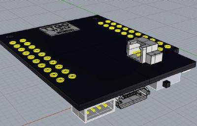mini ESP32 WiFi蓝牙模块开发板rhino模型