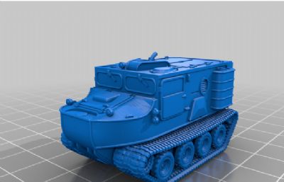 可打印拼装坦克stl模型