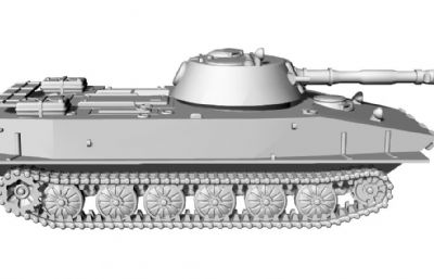 PT-76水陆坦克stl模型