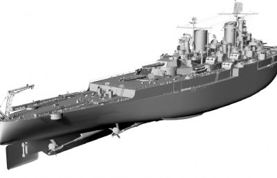 美国海军星座号战列巡洋舰stl,obj模型