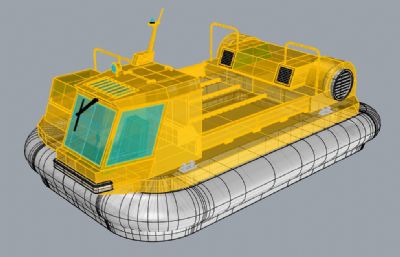 水翼货运船,水翼船rhino模型