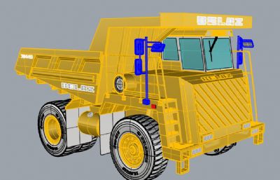 翻斗车,矿场运输车rhino模型
