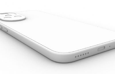 华为nova12手机3D模型