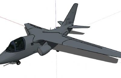 S-3“维京人”反潜机skp模型