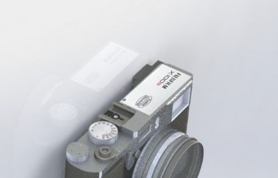 复古相机(富士X100s)外壳sldprt模型