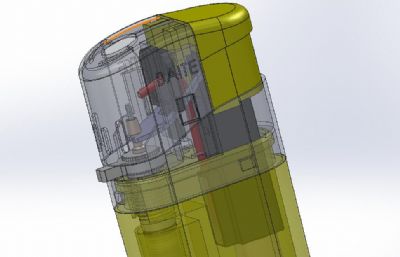 按压式打火机模型