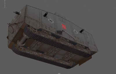 一战坦克,MARKI型坦克,德国A7V坦克
