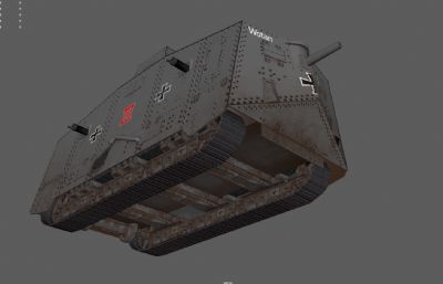 一战坦克,MARKI型坦克,德国A7V坦克