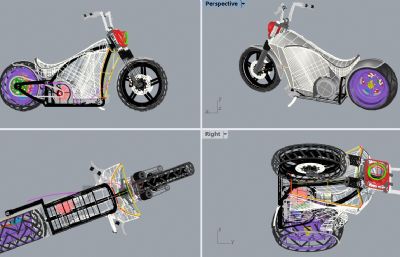 个性机车,摩托车rhino模型