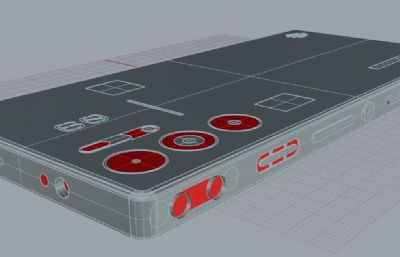 红魔9Pro+手机3D模型
