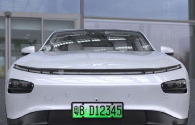 2023款小鹏P7新能源汽车3dmax模型