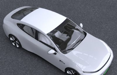 2023款小鹏P7新能源汽车3dmax模型