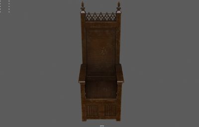 木制宝座王位,中世纪王座,欧洲椅子