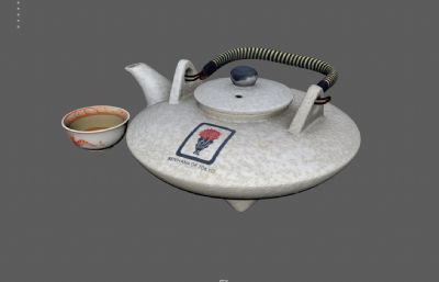 古董茶杯,茶壶,文物素材