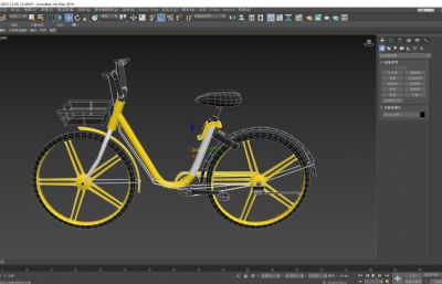 写实自行车,共享自行车简模