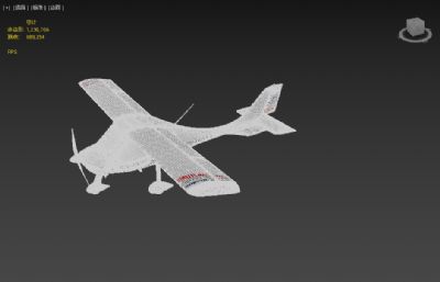 轻型运动飞机3dmax模型
