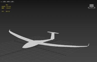 滑翔机max,fbx模型