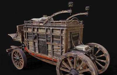 中世纪木马车