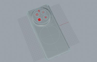 真我GT5Pro手机外观3D模型