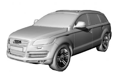 奥迪Q7汽车rhino模型