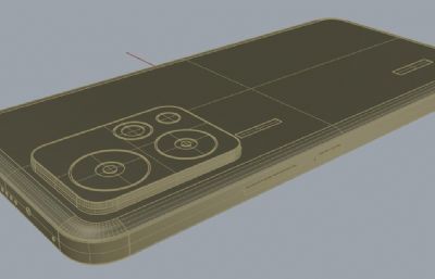 荣耀90 GT手机外观3D模型