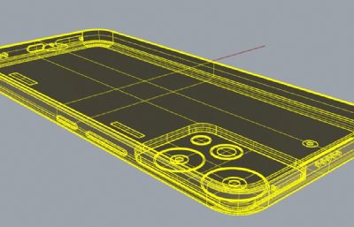 荣耀90 GT手机外观3D模型