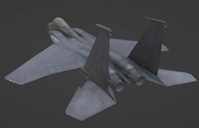 战斗机glb模型