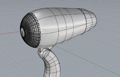 简易吹风机造型rhino模型