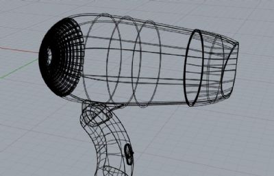 简易吹风机造型rhino模型