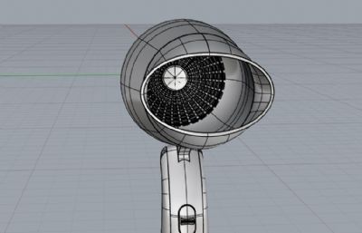 简易吹风机造型rhino模型