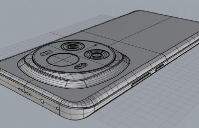 荣耀Magic 6Pro手机3D模型