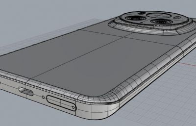 荣耀Magic 6Pro手机3D模型