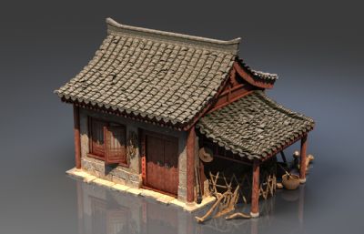 中式古代民居,砖瓦房